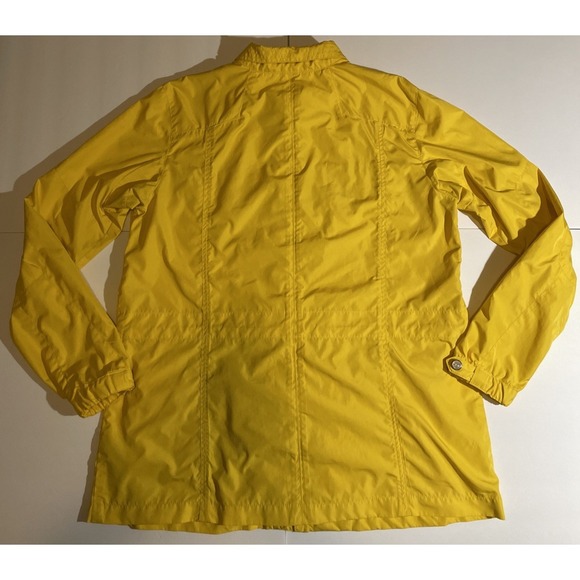 Lauren Ralph Lauren Women's Yellow Utility Jacket ๐ Snap Front - Large *Flaw* - Picture 3 of 16